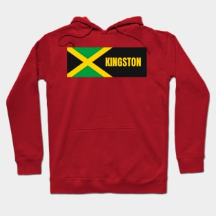 Kingston City in Jamaican Flag Hoodie